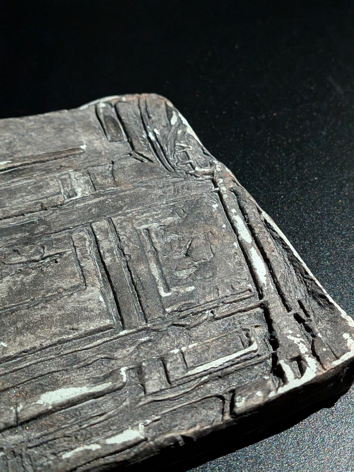 KAMI GATE SHRINE Clay Relief - Handmade Japanese Temple, Dark Copper, 10x10cm - Image 6