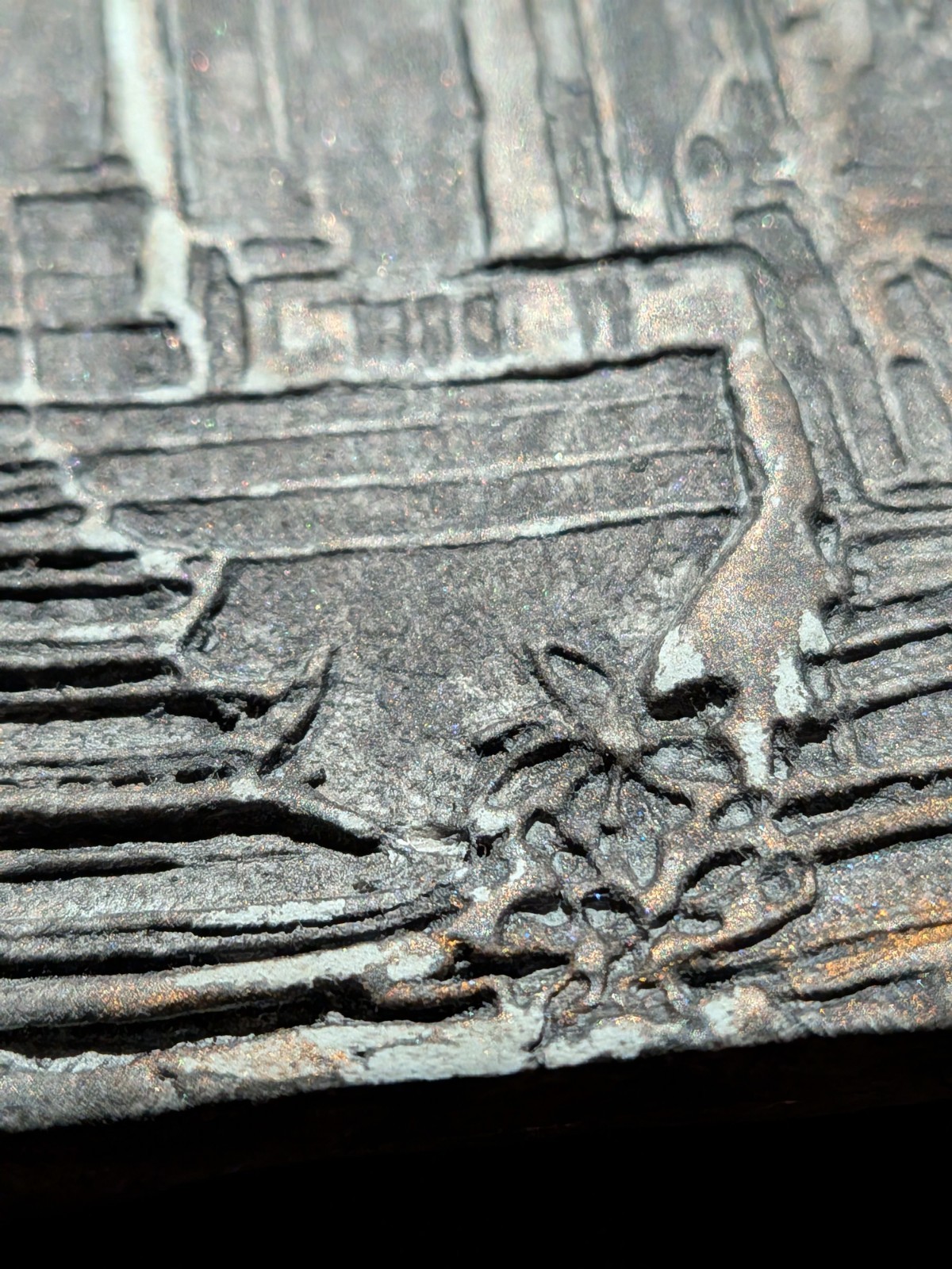 KAMI GATE SHRINE Clay Relief - Handmade Japanese Temple, Dark Copper, 10x10cm - Image 11