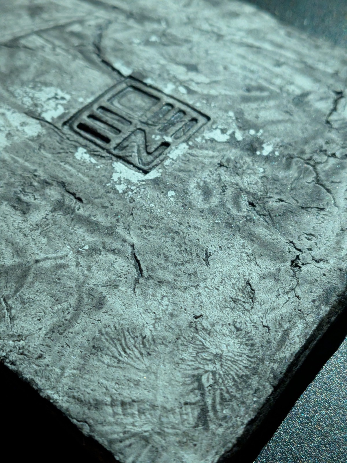 HIBAGON Clay Relief - Handmade Japanese Folklore Sculpture, Dark Copper, 10x10cm - Image 14