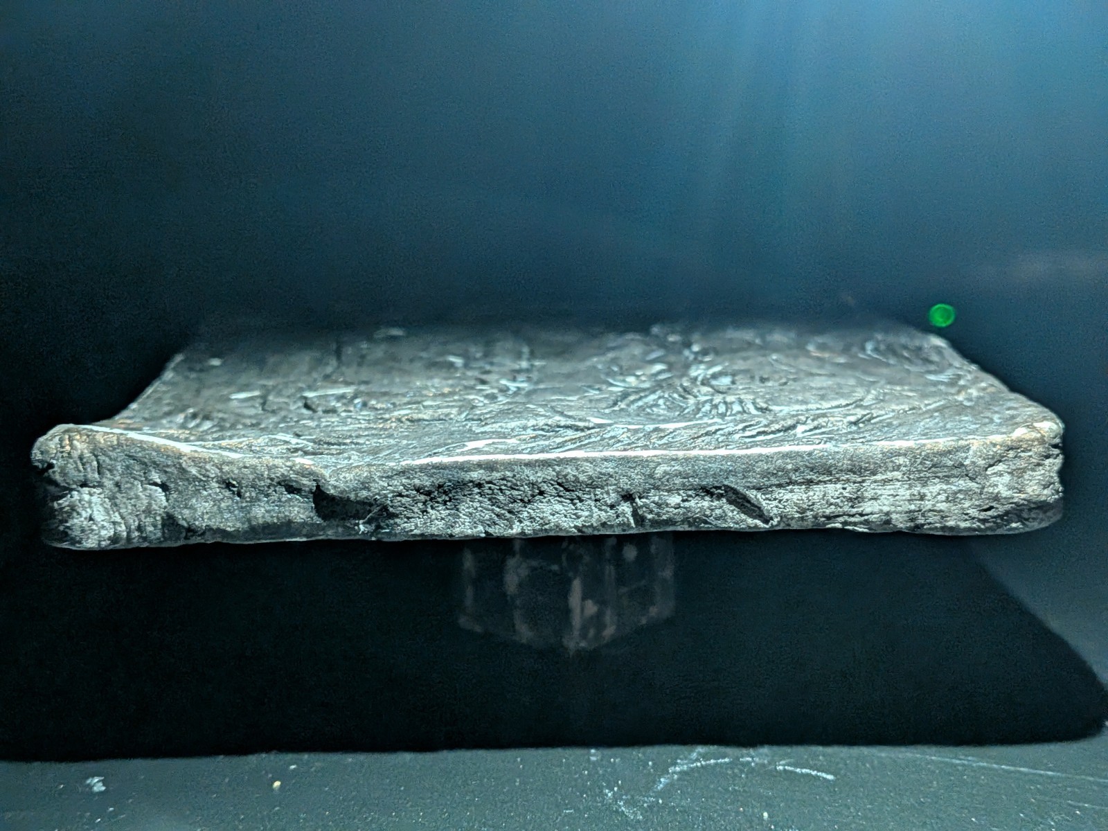 HIBAGON Clay Relief - Handmade Japanese Folklore Sculpture, Dark Copper, 10x10cm - Image 19