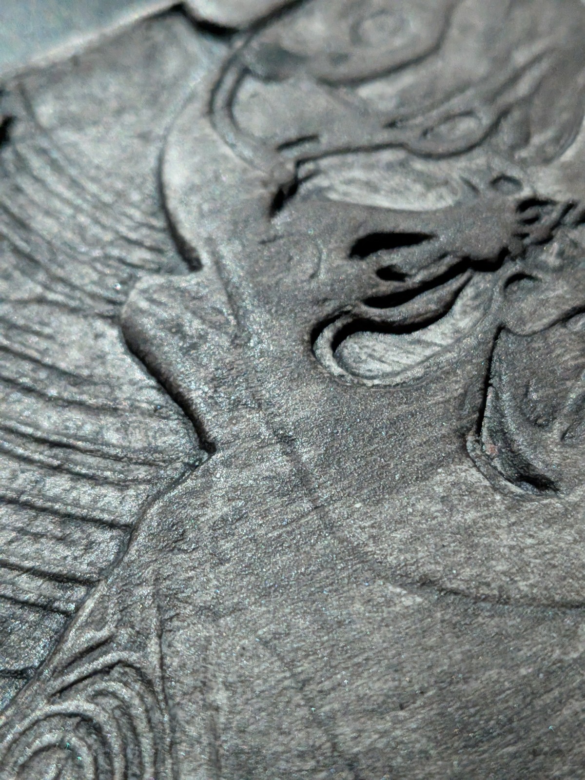 NIO GUARDIAN Clay Relief - Handmade Japanese Temple Sculpture, Grey, 10x10cm - Image 10