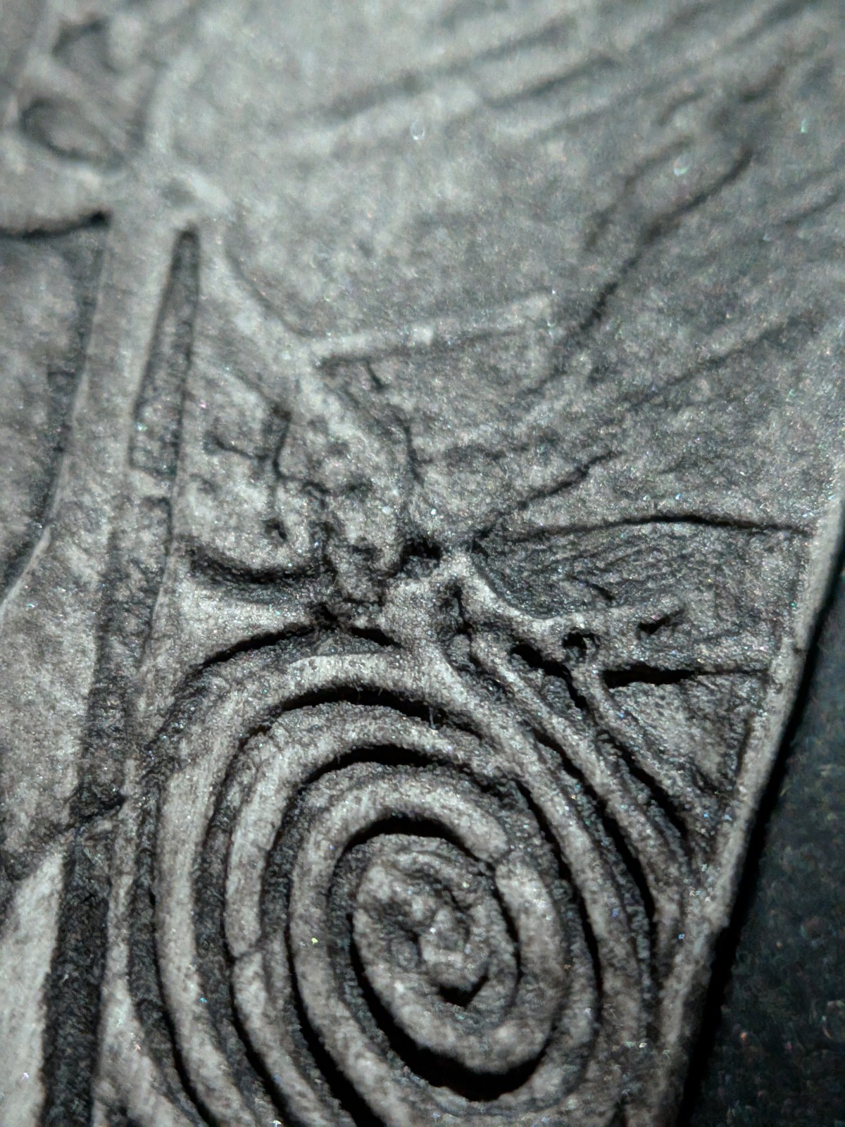 NIO GUARDIAN Clay Relief - Handmade Japanese Temple Sculpture, Grey, 10x10cm - Image 11