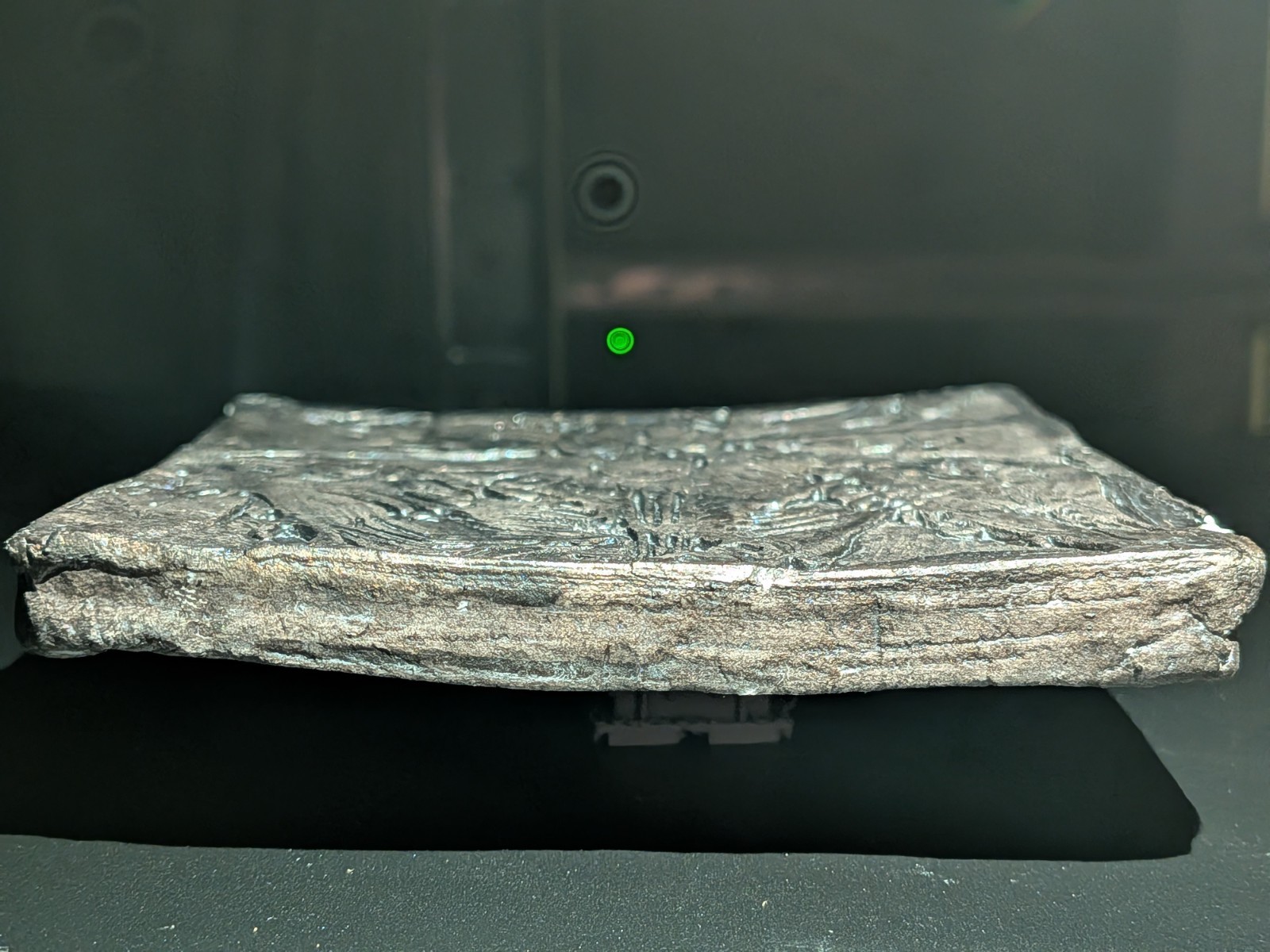 GASHADOKURO Clay Relief - Handmade Yokai Skeleton Sculpture, Dark Copper, 10x10cm - Image 16