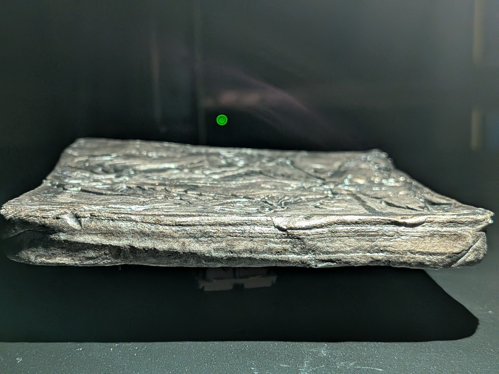 GASHADOKURO Clay Relief - Handmade Yokai Skeleton Sculpture, Dark Copper, 10x10cm - Image 17