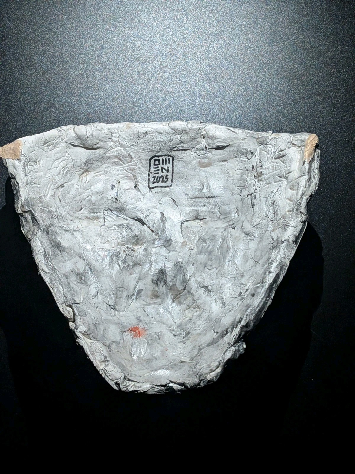 ONI KING Clay Demon Mask - Handmade Yokai Sculpture, Copper - Image 2