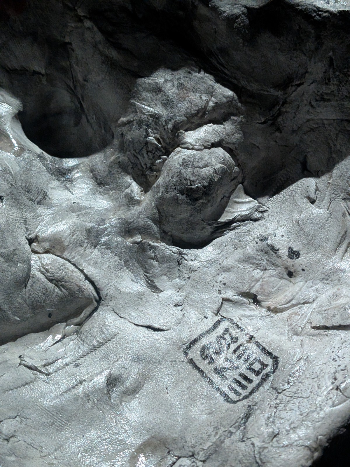 ONI KING Clay Demon Mask - Handmade Yokai Sculpture, Copper - Image 9