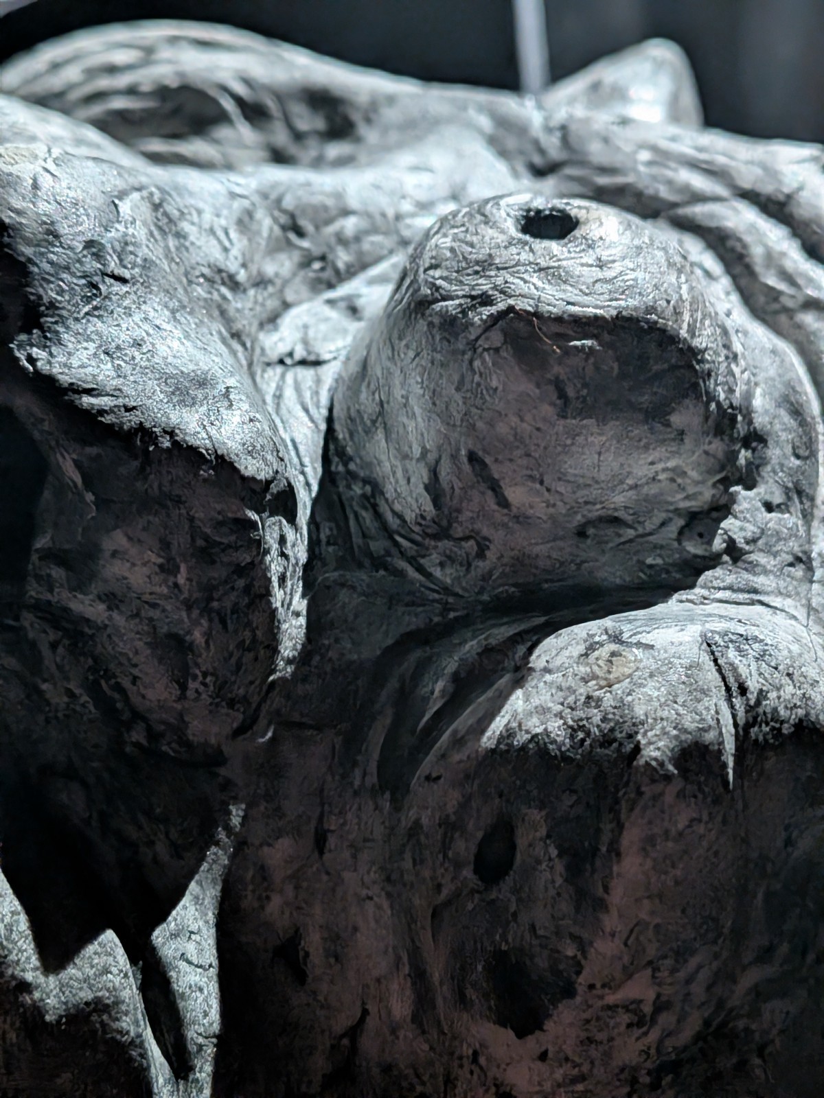 ONI KING Clay Demon Mask - Handmade Yokai Sculpture, Copper - Image 10