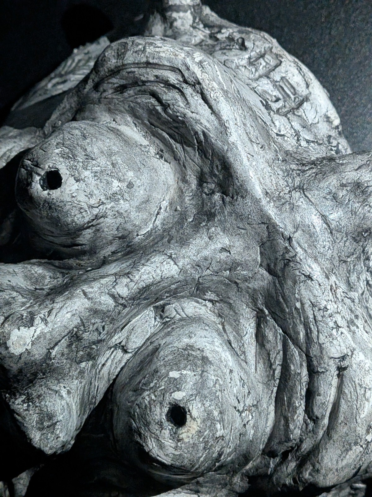 ONI KING Clay Demon Mask - Handmade Yokai Sculpture, Copper - Image 12