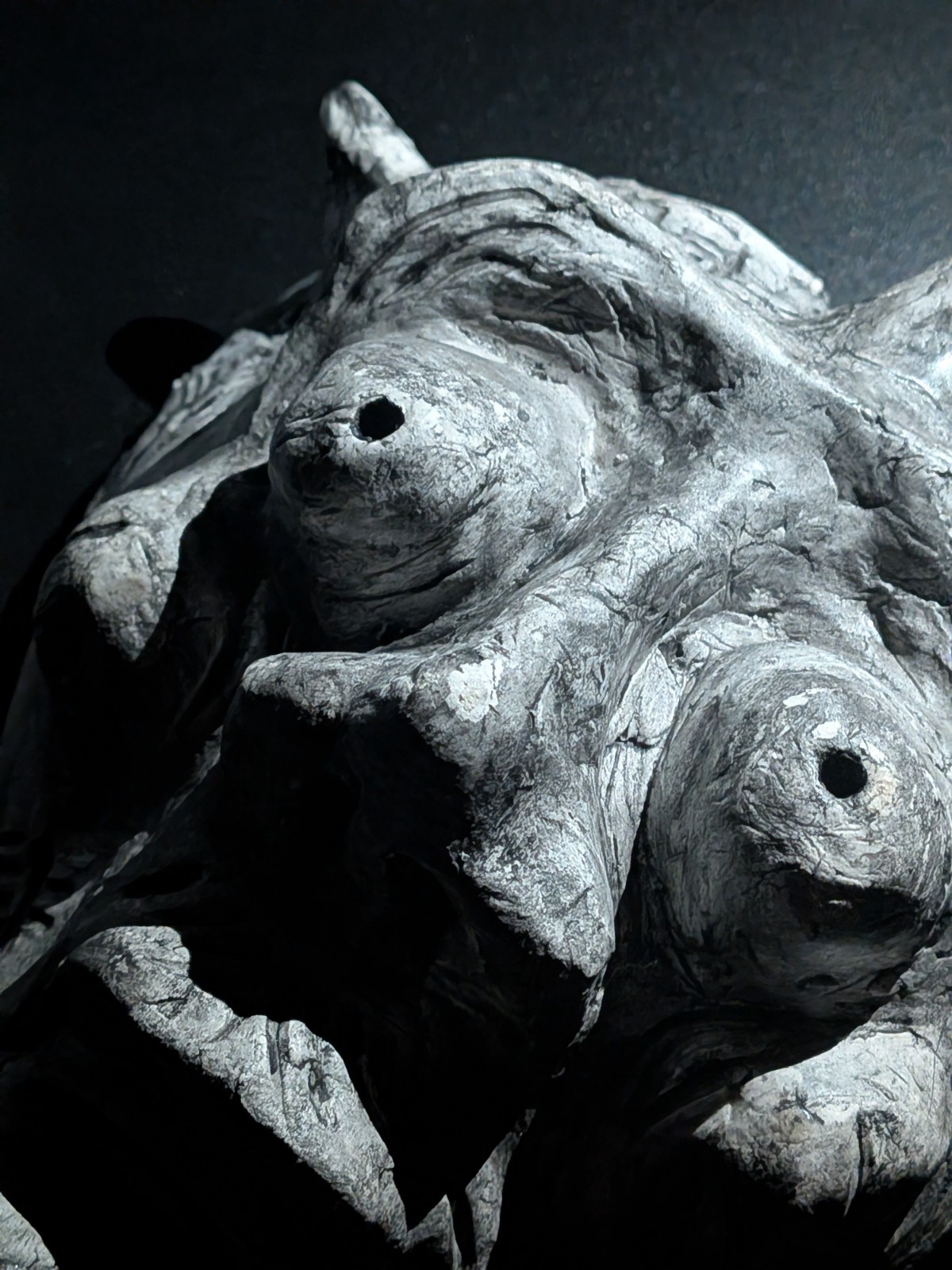 ONI KING Clay Demon Mask - Handmade Yokai Sculpture, Copper - Image 14