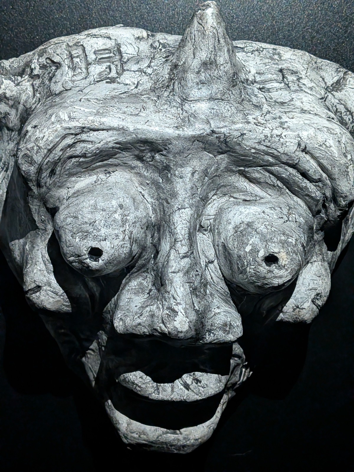 ONI KING Clay Demon Mask - Handmade Yokai Sculpture, Copper - Image 16