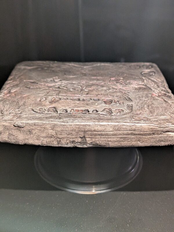 SATORI Clay Relief - Handmade Japanese Folklore Sculpture, Silver/Pink, 10x10cm - Image 21