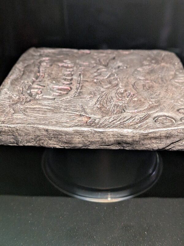 SATORI Clay Relief - Handmade Japanese Folklore Sculpture, Silver/Pink, 10x10cm - Image 22