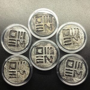 COLD CHRONICLE Coin [CDC S06] - Handmade Clay, Silver, Limited Edition Set, 27mm