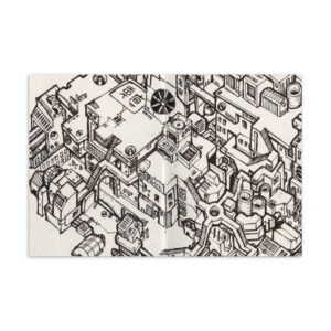 DEAD END DISTRICT – Cyberpunk City Postcard, Sketchbook Print