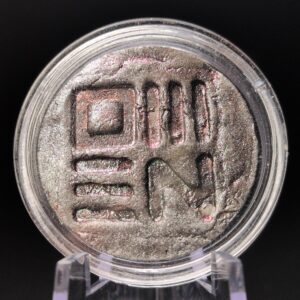FERRIC Coin [FRC D01] - Handmade Clay, Dark Grey/Iridescent, Limited Edition, 27mm