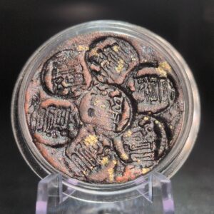 DYNASTY CORE Coin [DNC T01] - Handmade Clay, Terracotta, Limited Edition, 27mm