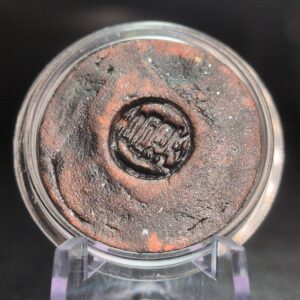 OBSIDIAN KANJI Coin [OSK T01] - Handmade Clay, Terracotta, Limited Edition, 27mm