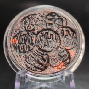 VOID KANJI Coin [VDK T01] - Handmade Clay, Terracotta, Limited Edition, 27mm