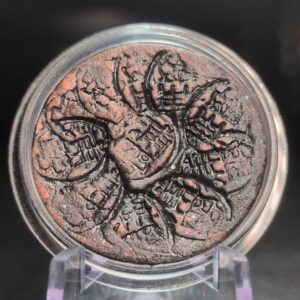 KAIJU SECTOR Coin [KJS T01] - Handmade Clay, Terracotta, Limited Edition, 27mm