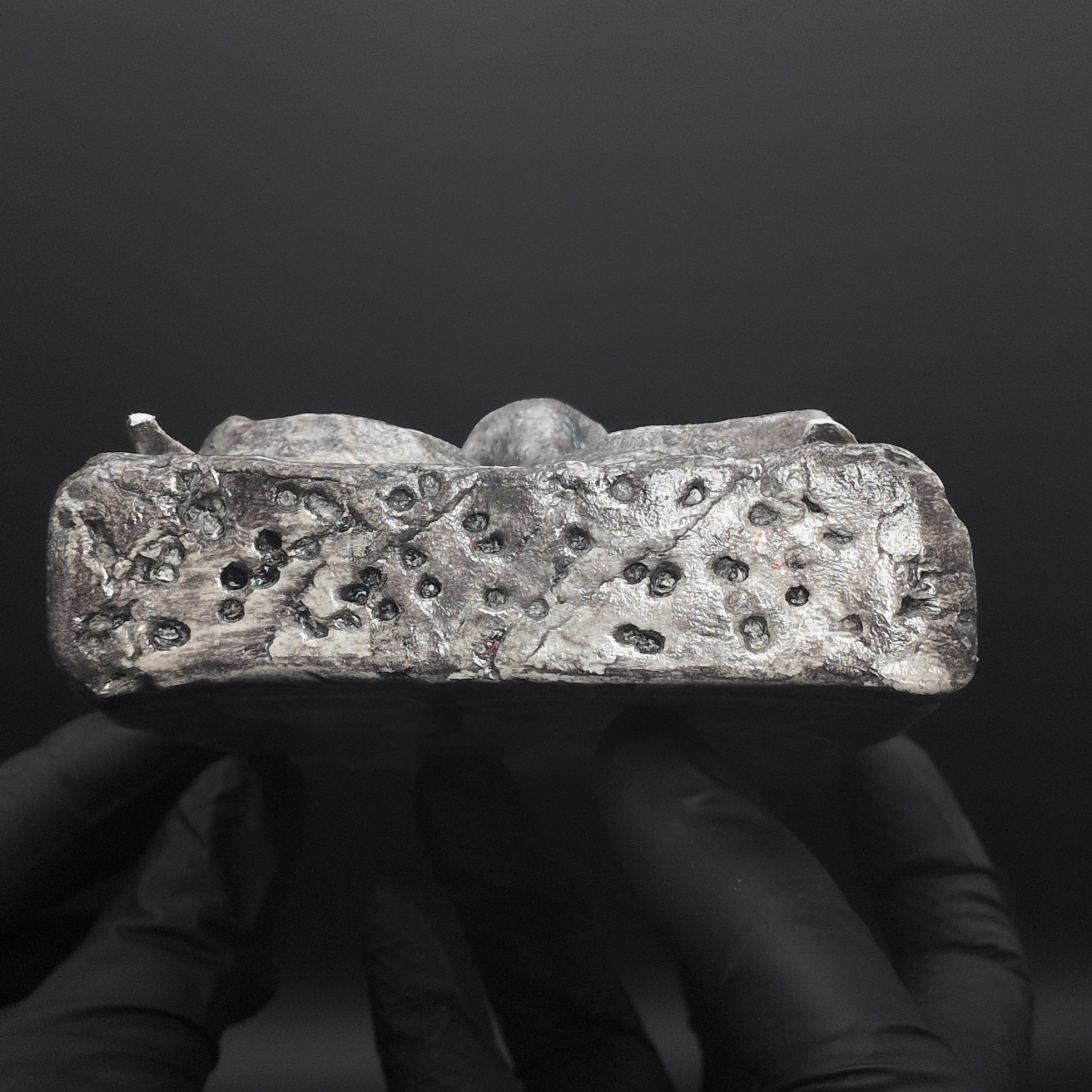 SPIRIT EFFIGY - Handmade Japanese Clay Sculpture, Tarnished Silver, Ashen Elder - Image 7