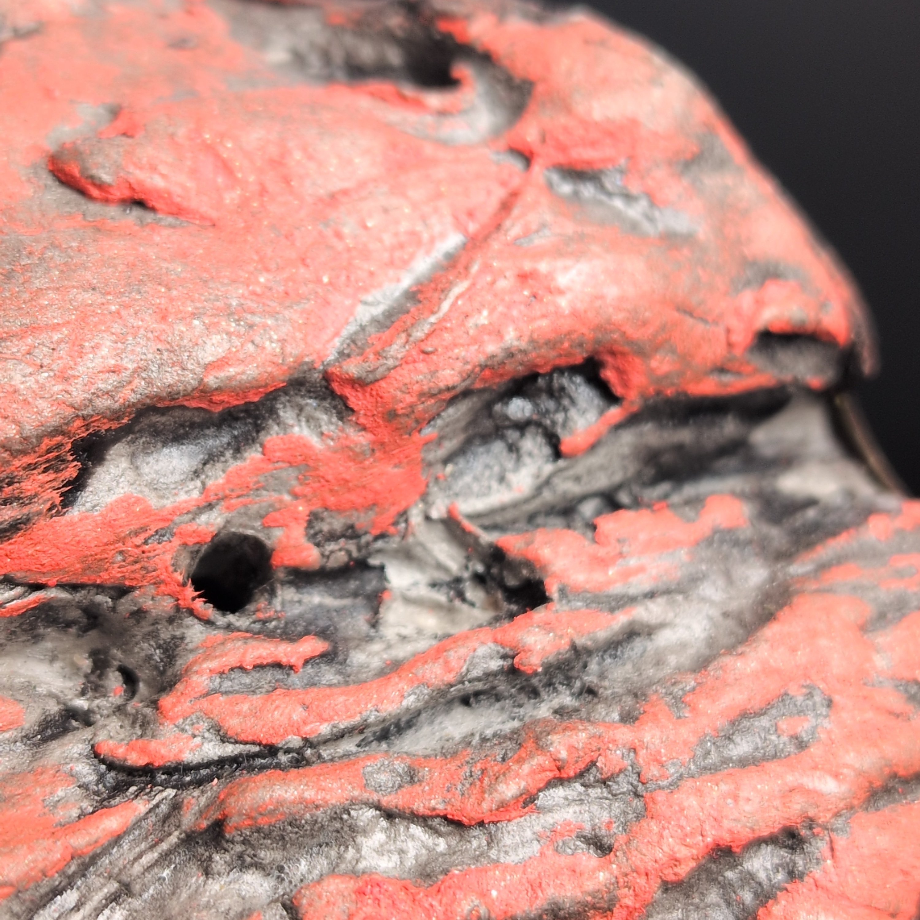 SPIRIT VESSEL - Handmade Japanese Yorishiro, Red and Charcoal, Emberhusk, Medium - Image 10