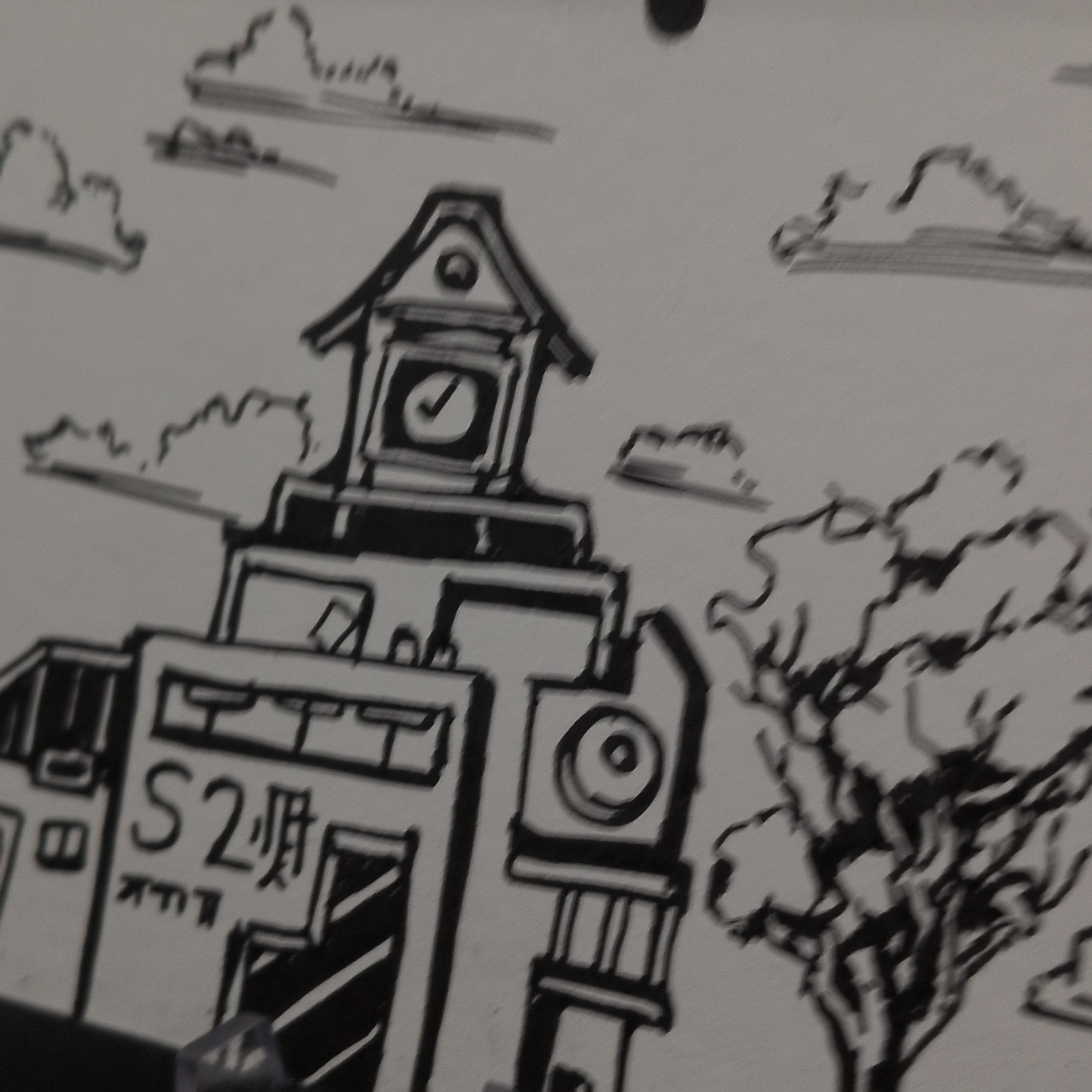 Kettvale Province ACEO, Original Pen Drawing, Black and White, 6.3x8.9cm - Image 2